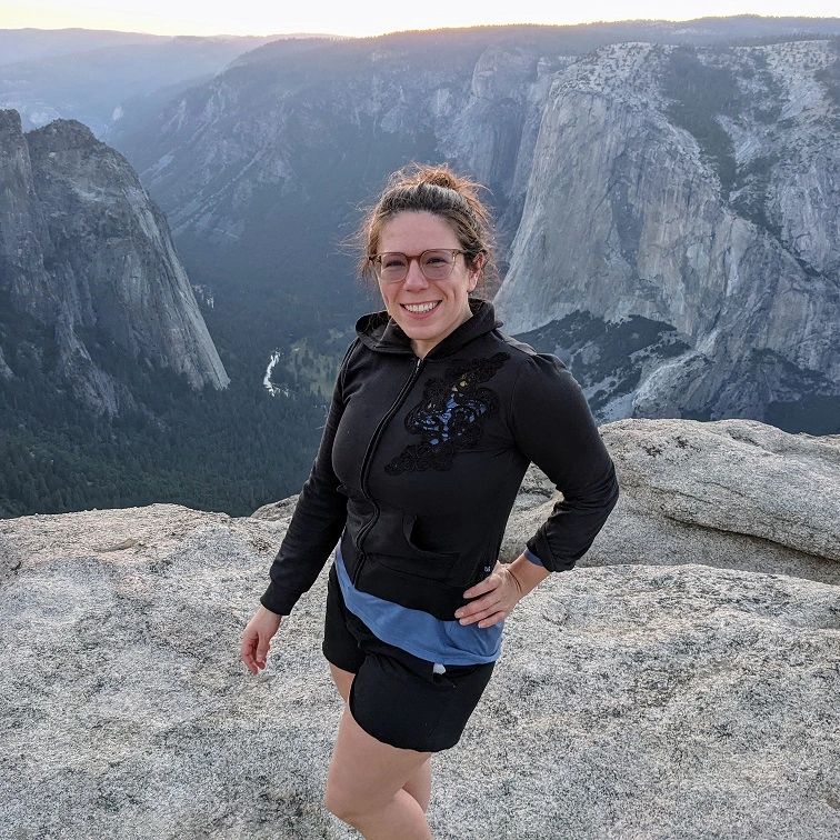 Smiling woman at Yosemite